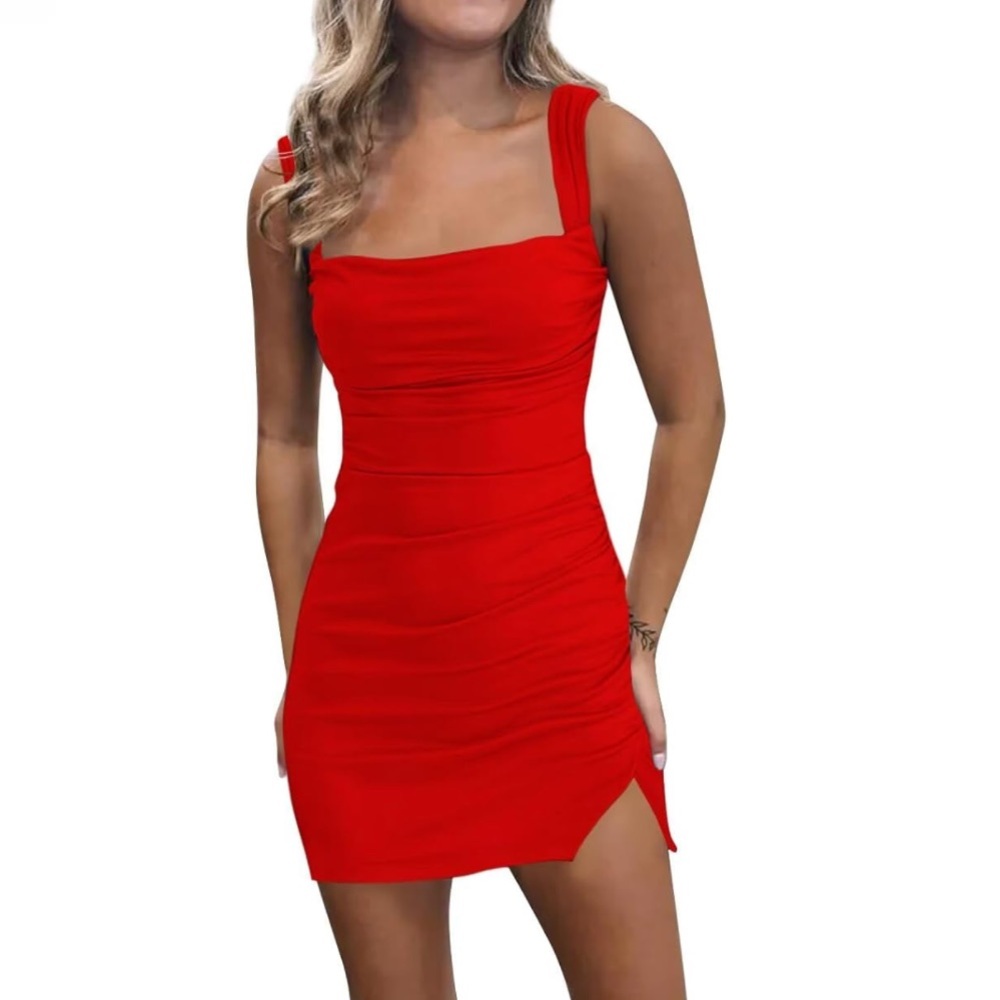 NIP Red Sleeveless Mini Dress Size S